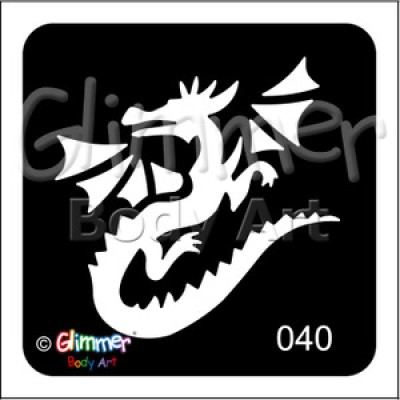 Glitter tattoo 040 Flying Dragon Pack Of 5  Glitter tattoo 040 Flying Dragon Pack Of 5